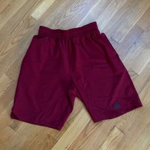 Adidas Mens’ Maroon Axis Climalite Athletic Shorts